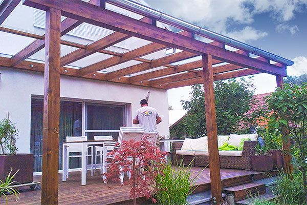 eine Pergola der Zimmerei Schöll